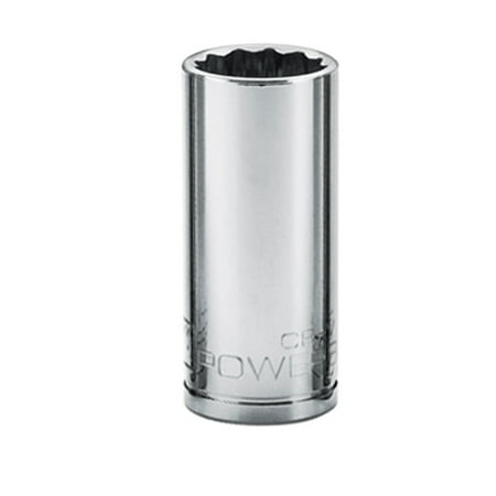 - Powerbuilt 3/8-Inch Drive 12 Point Metric Deep Socket 12mm - 940062