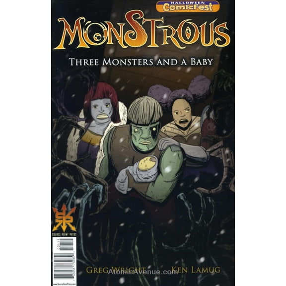Monstrous: Three Monsters and a Baby Holiday Special #2018 VF ; Source Point Comic Book