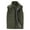 Army Green, variant on Pisexur Women's Fleece Vest Outerwear Sleeveless Lightweight Zip Jackets Warm Soft Vests with Zipper Pockets S-3XL