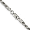 thumbnail image 3 of Primal Silver Sterling Silver 4.75mm Diamond-cut Rope Chain, 3 of 4
