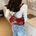 thumbnail image 2 of Bolso Mano Bandolera Mujer Cuero PU Punk Y2K Vintage Axila, 2 of 9