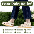 thumbnail image 4 of FitVille Women's Wide Arch Support Sandals Adjustable Ankle Strap Flat Sandals For Women, 4 of 6