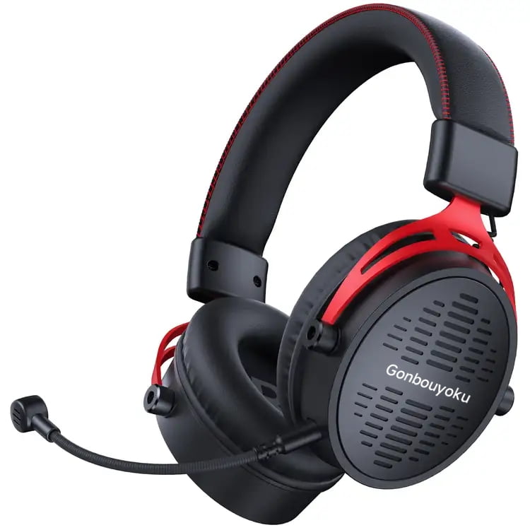 Supreme True Wireless Stereo headset レッド J1 Overhead Super Bass Wired Gaming Game Headset Headband