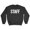Black - White, variant on NYC Factory Staff Men's Sweatshirt Screen Printed USA Black & White Soft Shirt Black - White, Small