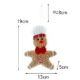 thumbnail image 2 of Christmas Tree Decorations Gingerbread Man Doll Pendants Xmas Ornament Small Plush Doll Hanging New Year Home Decor, 2 of 9