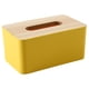 thumbnail image 1 of Cubierta de caja de pañuelos de madera para pañuelos faciales de papel, soporte de caja de pañuelos rectangular de madera, 1 of 5