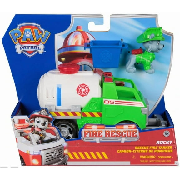 Paw Patrol Rocky Fire Rescue Tanker Vehicle & Figure
