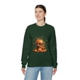 thumbnail image 6 of Pumpkin Skull Dot Day Unisex Heavy Blend™ Crewneck Sweatshirt, 6 of 7