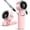 Pink, variant on Portable Fan Handheld Mini Fan: Travel Fans with Air Turbo Tech, 4000mAh Battery with LED Display, 5 Gear Wind, 3 in 1 Foldable Small Hand Fans for Makeup, Outdoor, Working, Shopping (Purple)