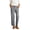 Gray women mid rise trousers with pockets a1, variant on Cagogo Women's Straight Mid Rise Trousers with Pockets Casual Regular Fit Long Pants Work Trousers Workout Lounge Beach Travel Fashion Clothes, Khaki XL