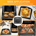 thumbnail image 4 of GCQ Air Fryer Replacement Parts for Chefman Compact 6.3 Qt 4 In 1 Air Fryer, 10’’×9.6’’ Air Fryer Drip Tray Grill Pan Plate Accessories Tray Rack, 4 of 7