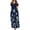 Navy, variant on Ichuanyi Woman Dress Women Summer Cold Shoulder Floral Print Elegant Maxi Long Dress Pocket Dress