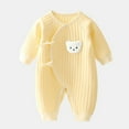 thumbnail image 2 of Baby Warm Romper Bodysuit Toddler Homewear Thickened Spring And Autumn Clothing Soft Dailywear 59, 2 of 3