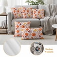 thumbnail image 6 of Fall Pumpkin Pillow Covers 2 Pack Maple Leaves Thanksgiving Autumn Harvest Pillowcase Waterproof Outdoor Throw Pillow Cover for Patio Garden Square Cushion 20”x20”, 6 of 9