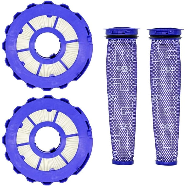 4 Pack Replacement Kit Pre & Post Motor HEPA Filters for Dyson DC40 Light/Slim Ball Animal Multi