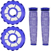 4 Pack Replacement Kit Pre & Post Motor HEPA Filters for Dyson DC40 Light/Slim Ball Animal Multi Floor Origin and Total Vacuum Cleaner Part # 923587-02, 922676-01