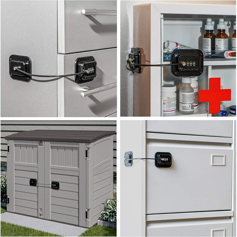 Refrigerator Lock, Fridge Lock with Key for Adults, Lock for a Fridge, Cabi  P6Z4