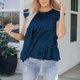 thumbnail image 3 of Bienvenido Blusa sin Mangas con Volantes para Mujer Top con Estampado de Leopardo de Moda Camiseta sin Mangas con Cuello Redondo de Verano para Salidas Diarias Verde XL, 3 of 8