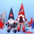 thumbnail image 3 of Clearance!XEOVHV 4th of July Gnomes Decorations for Home, Handmade Patriotic Gnomes Plush Swedish Tomte Memorial Day Decor for Fourth of July USA Independence Day Veterans Ornament Gift, 3 of 8