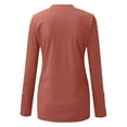 thumbnail image 7 of Womens Long Sleeve Shirt Women Long Sleeve Henley T Shirts Button Down Slim Fit Tops Scoop Neck Ribbed Knit Shirts, 7 of 7