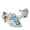 Blue, variant on ADAMUMU Girls Low Heel Flat Flower Girl Mary Jane Shoes PU Pink Casual Princess Ballerina Dress Shoes Slip on Flat for School Party Wedding Pink Size 2