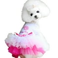 thumbnail image 2 of SPRING PARK Apparel Clothes Puppy Tutu Princess Dress Lip Love Dog Costume Pet Skirt Lace, 2 of 7