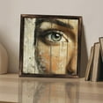 thumbnail image 3 of Painted Eye On Reclaimed Wood Wooden Sign Wall Plaque - Vintage Art Decoration, Wall Decoration - Ideal Gift For Home Decoration, Living Room, Bathroom, Bedroom, Garden, Dining, Bar, Cafe, Festival, 3 of 7