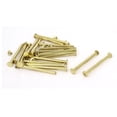 thumbnail image 4 of Unique Bargains Brass Plated 5x60mm Binding Chicago Screw Post 20pcs for Leather Scrapbook, 4 of 4