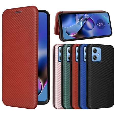 Luxury Carbon Fiber Leather Wallet Case For Moto Edge 50Ultra Shockproof Phone Cover For Moto Edge 50 40 Fusione 5G/50Pro/Edge 50 Neo Card Pocket Bracket