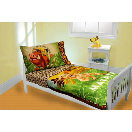 Disney Lion King 4 Piece Toddler Bedding Set Walmart Com