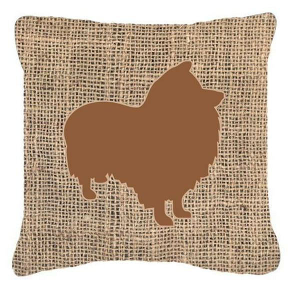 Dog Breed Burlap Fabric Decorative Pillow