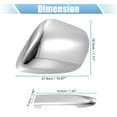 thumbnail image 3 of Unique Bargains 1 Set Car Exterior Chrome Plated Mirror Cover Door Handle Cover Cap Overlay for Toyota Tacoma 2005-2010, 3 of 6