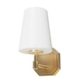 thumbnail image 2 of Hunter - Nolita 1-light Alturas Gold, Small Sconce Light, Dimmable, Modern Style, for Bedrooms, Dining, Living Rooms - 19890, 2 of 6