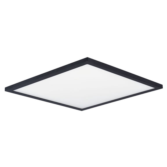 Maxim Lighting 58738WTBK 15 in. Wafer 3000K Square LED Surface Mount Ceiling Light, Black