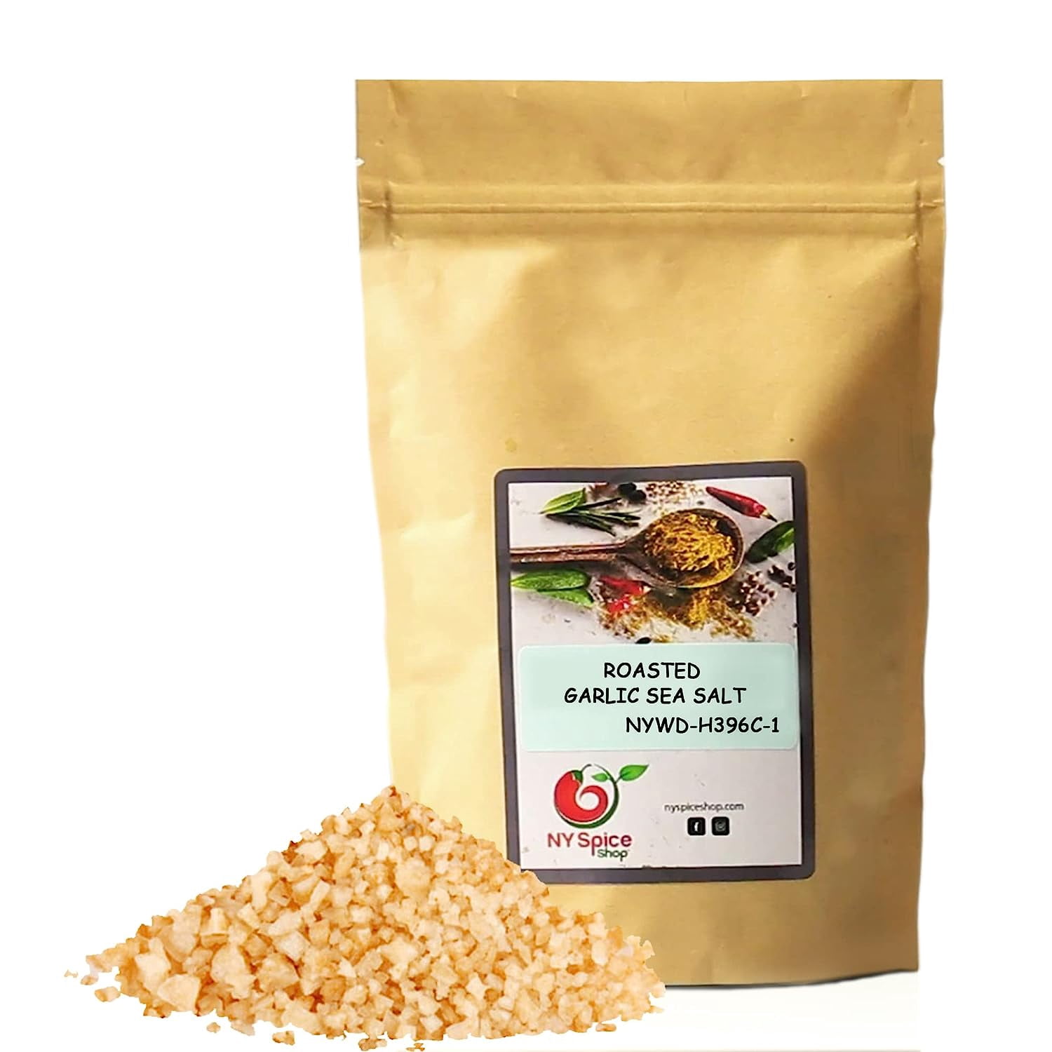 NY SPICE SHOP Roasted Garlic Sea Salt - 5 Pound - Dried Roasted Garlic Powder