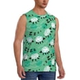 thumbnail image 2 of Balery Sheep Zzz Camisetas sin mangas para hombre, absorbe la humedad y protege contra el mal olor.-3X-Large, 2 of 7