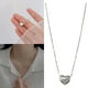 thumbnail image 2 of Collar de plata 925 para mujer, diseño minoritario de Instagram, sentido de la luz, corazón delicado, cadena para clavícula, 2 of 8