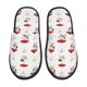 thumbnail image 1 of Balery Different Mushrooms Pantuflas de Casa de Felpa Silenciosas con Diseño Estampado, Zapatillas Cómodas Antideslizantes de Algodón para Interior-Large, 1 of 8