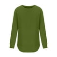 thumbnail image 5 of Otvok Womens Tops Autumn Winter Shirts Solid Pullover Long Sleeve Blouse, 5 of 6
