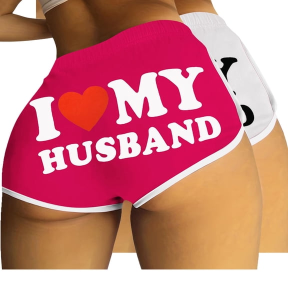 2 Pack Scrunch Booty Athletic Shorts for Women Fitness Workout Sexy Hot Pants Briefs Butt Lifting Cute Sports Leggings Hot Pink/White, S