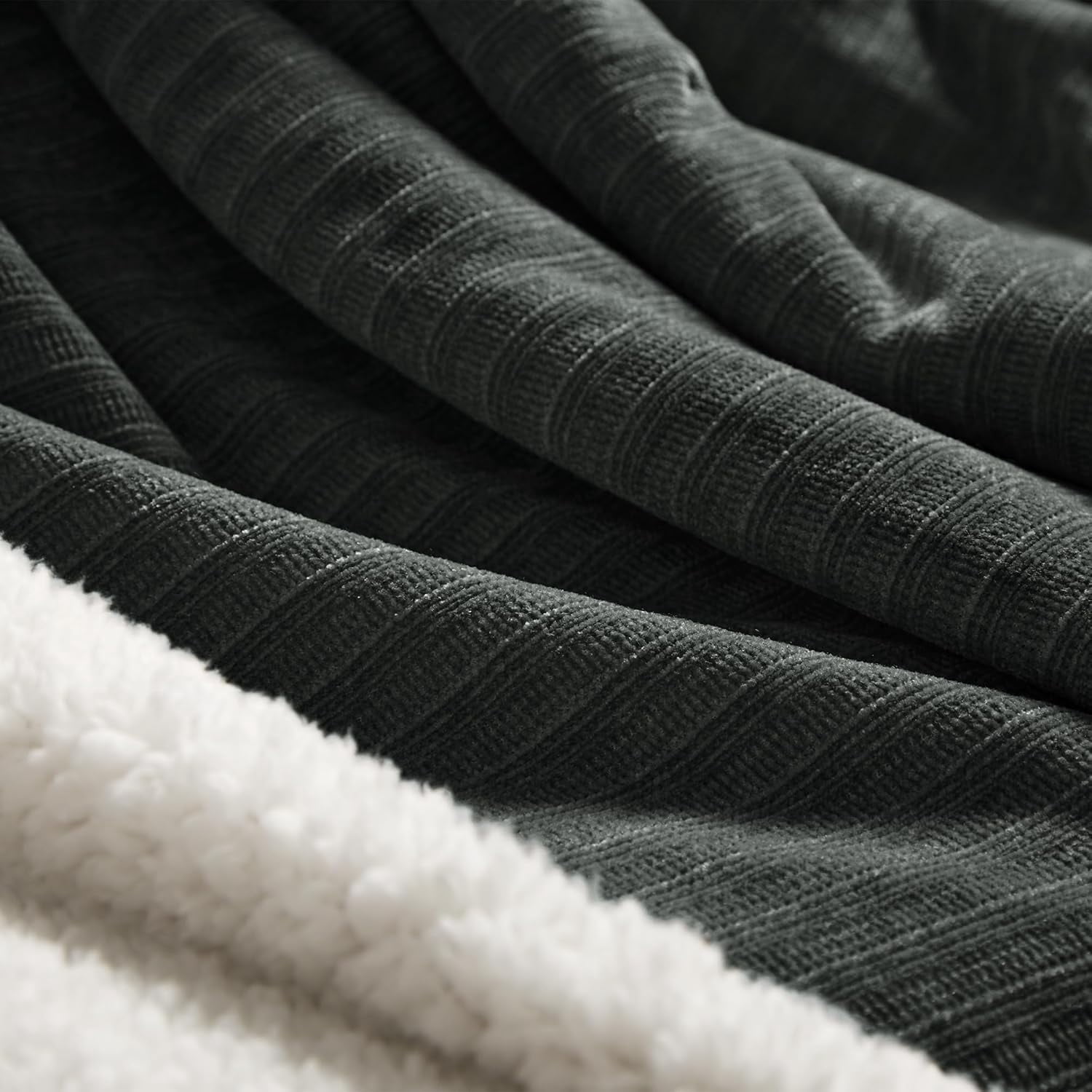 BAO Heated Throw Blanket, 50"x60"Ultra Soft Cozy Chenille Electric Blanket with 10 Heating Levels & 2-10H Auto-Off, Fasting Heating for Couch/Bed, ETL Certified, Machine Washable(Grey)