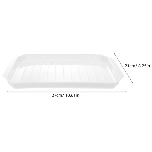 Amosfun Ceramic Microwave Bacon Cooker Tray with Even Heat Distribution for Easy Kitchen Baking and Cooking