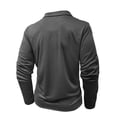 thumbnail image 5 of CUSTG Men T-Shirts Long Sleeve Shirt With Zipper Pocket Athletic Performance Pullover Tops For Sports And Casual Wear Soft O-Neck Tee, 5 of 7