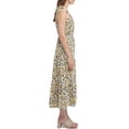 thumbnail image 3 of Social Standard Women's 3 Tier Smocked Back Tied Maxi Sundress (Floral, M), 3 of 4