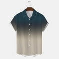 thumbnail image 4 of SHIXIAOO Chemise Décontractée de Printemps pour Hommes à Col Rabattu Imprimé Complet Manches Courtes de Plage Chemise de Vacances Extérieure T-Shirt Surdimensionné pour Hommes Chemises de Travail Décontractées pour Hommes, 4 of 5