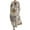 Beige, variant on WTXUE Loose Round Neck Senior Long Sleeve Printed V Neck Dress Relaxed Fit Dresses (Women's) Size S