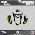 thumbnail image 3 of Kalair GFX Graphics Kit for Suzuki LTZ400 (2003-2008) Core Series, 3 of 5