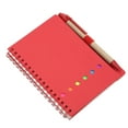 thumbnail image 4 of Carnet Réutilisable Portable Simple Double Spirale en Cuir Carnet Étudiant avec Insert Stylo Fournitures de Bureau, 4 of 7