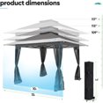 thumbnail image 7 of Quictent 13' x 13' Mosquito Netting Pop-up Outdoor Canopy Tent, Waterproof, 7 of 7