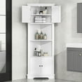Aukfa Storage Cabinet, Corner Tall Cabinet with Doors & Adjustable ...